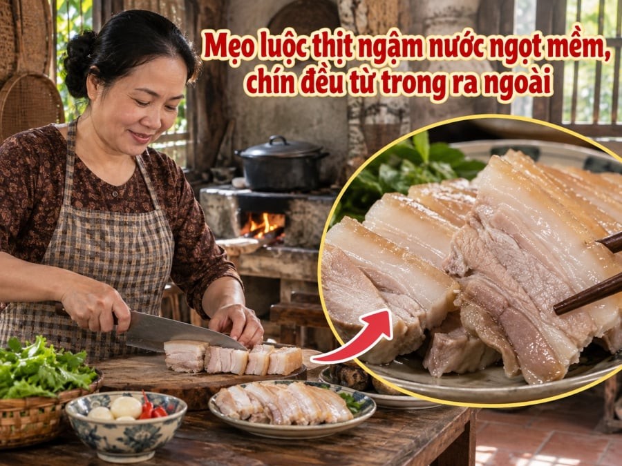 Thịt luộc tưởng đơn giản nhưng nếu làm không đúng cách rất dễ gặp tình trạng bên ngoài đã chín kỹ, bên trong còn đỏ hoặc miếng thịt khô, bã, mất vị ngọt tự nhiên. 

