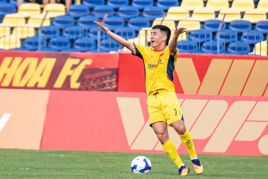 Thanh Hóa để thua sốc trên sân nhà trước đội hạng Nhất. Ảnh: Thanh Hóa FC.