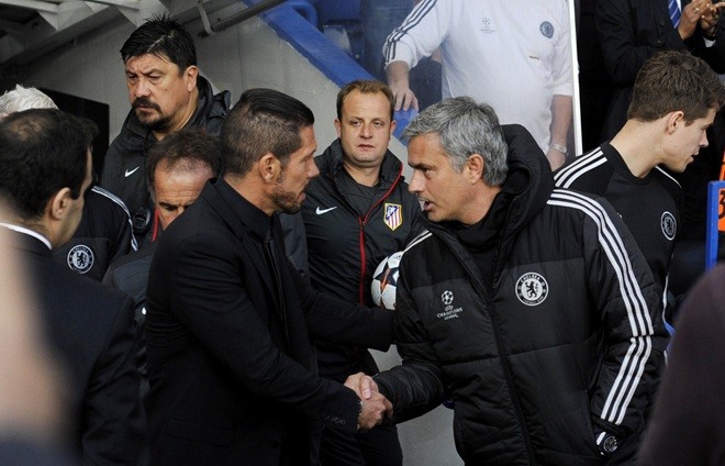 Simeone-Mourinho đã nhiều lần chạm trán trong quá khứ. Ảnh: EPA.