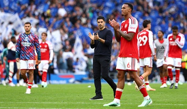 Arsenal thua tâm phục khẩu phục trước Brighton. (Ảnh: EPA Images)