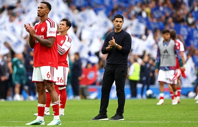 Arsenal thua trắng trước Brighton dù đang đạt phong độ cao. (Ảnh: EPA Images)