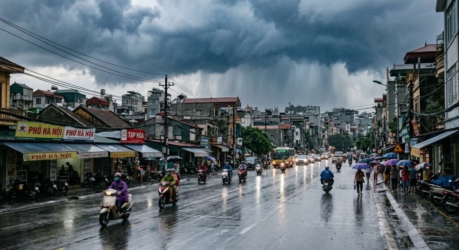 Thời tiết Bắc Bộ từ ngày 21–28/9 có mưa rào và dông vài nơi, trưa chiều có nắng.
