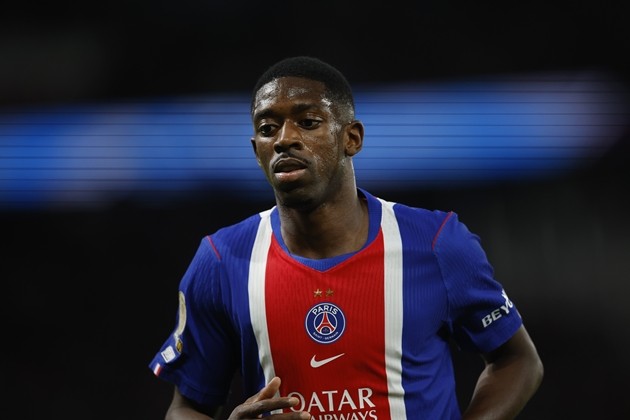 PSG tính chuyện gia hạn với Ousmane Dembele. Ảnh: EPA/YOAN VALAT