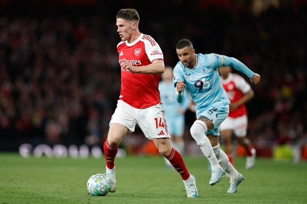 Gyokeres không được thường xuyên đá chính ở Arsenal mùa này. Ảnh: EPA