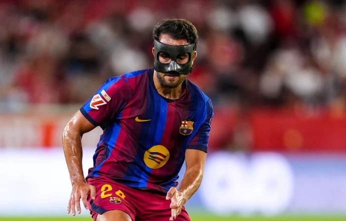 Eric Garcia - 6.8 điểm: Garcia trải qua ngày thi đấu vất vả trước các ngòi nổ giàu tốc độ của Sevilla như Correia hay Ejuke. Ảnh: Joaquin Corchero/Getty.