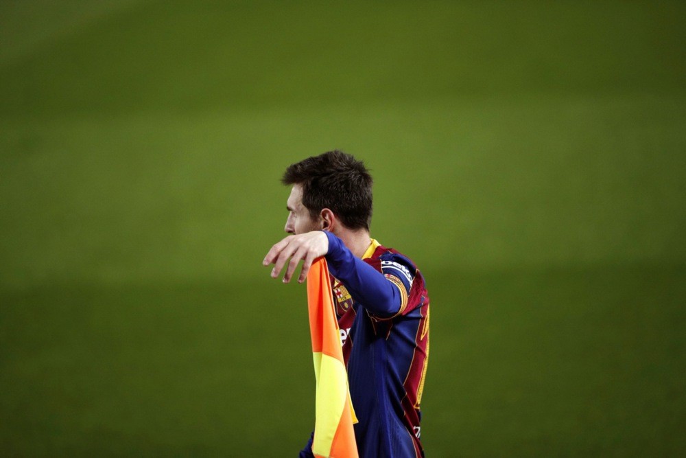 Messi đã chia tay Barca không mấy êm đẹp. Ảnh: EPA.