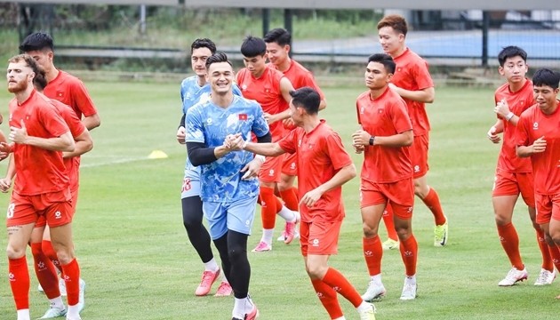 Patrik Lê Giang chắc suất bắt chính ở đội tuyển Việt Nam. Ảnh: VFF