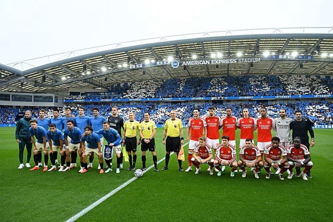  Guimaraes đã được điền tên vào đội hình xuất phát. Ảnh: Arsenal.