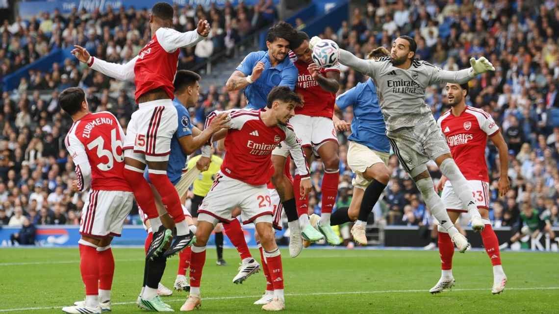 Arsenal đã có trận thua đậm Brighton. Ảnh: Mike Hewitt/Getty Images.