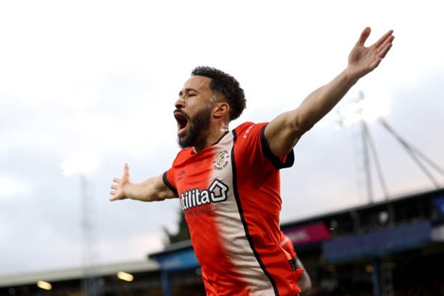 Townsend trong màu áo Luton cuối năm 2023. Ảnh: Richard Heathcote/Getty Images