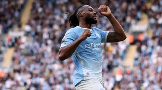 Semenyo lập công cho Man City. (Harry Poole/Getty Images)