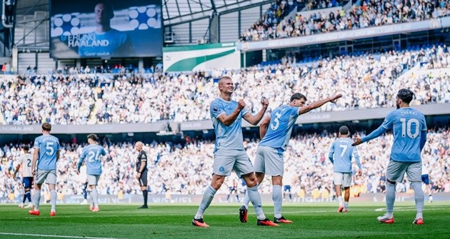 Haaland ghi bàn cho Man City. Ảnh: Trang chủ Man City.