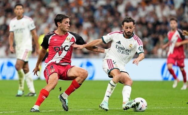 Bernardo Silva chật vật tìm chỗ đứng tại Real Madrid. (Ảnh: EPA Images)