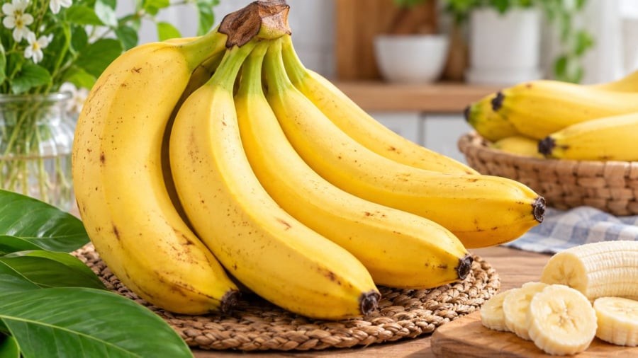 Chuối chín vàng rất nhanh chín thêm nên cần chú ý bảo quản