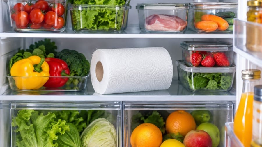 Vì sao nên đặt cuộn giấy trong nhà tủ lạnh?