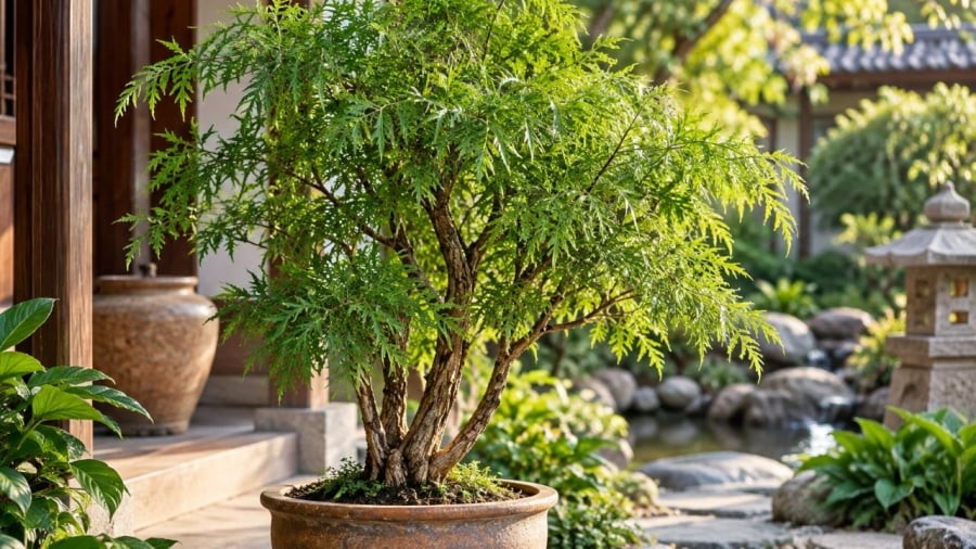 Cây đinh lăng được nhiều người trồng làm cây cảnh phong thủy