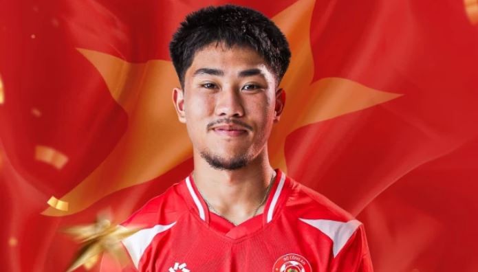 Đăng Khoa hào hứng khi được lên tuyển. Ảnh: Fanpage CLB CA TP.HCM.