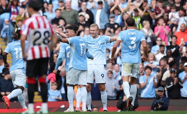 Khả năng vô địch của Man City tăng vọt. (Ảnh: EPA Images)