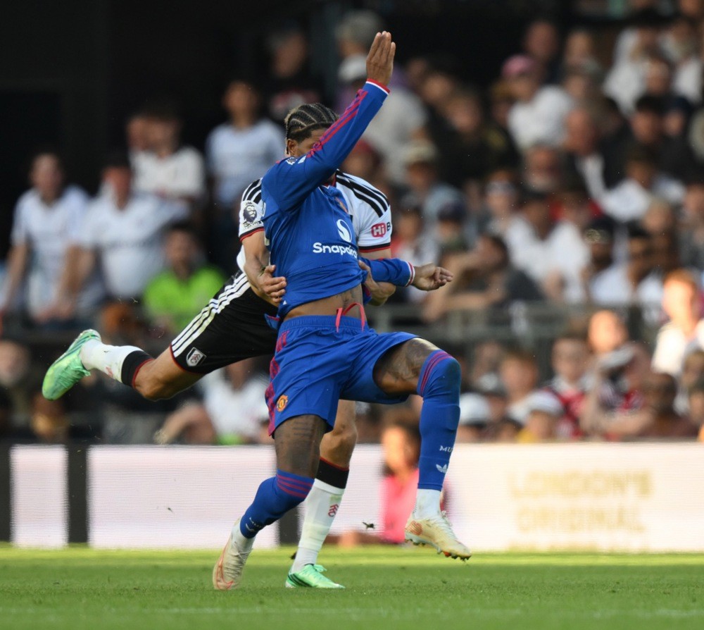 Rashford thi đấu kém cỏi trước Fulham. Ảnh: EPA IMAGES. 
