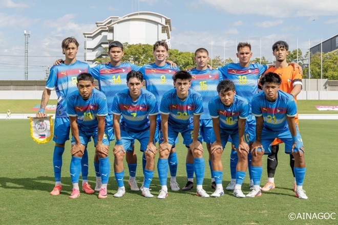  Philippines đã giành chiến thắng quý báu ở Asian Games. Ảnh: PFF.
