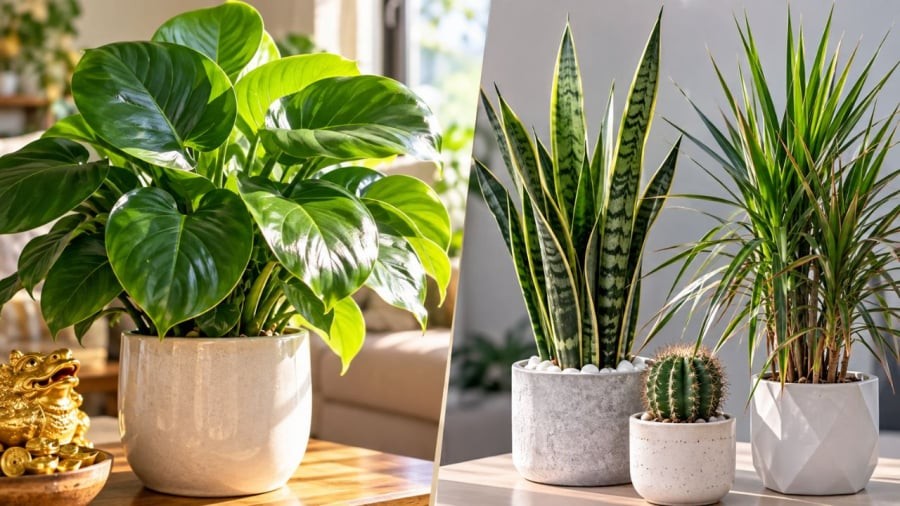 Cây lá to thường được xem là mang ý nghĩa tròn đầy viên mãn thu hút tài lộc hơn