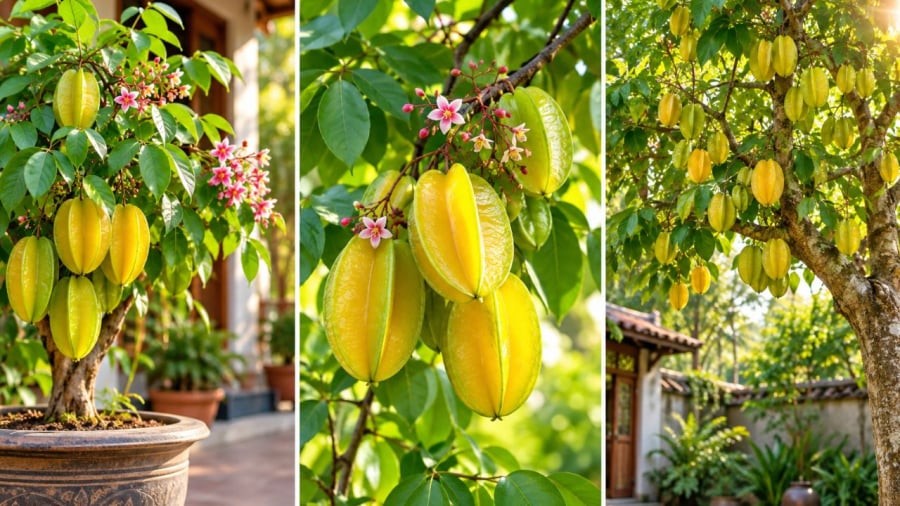 Cây khế ngày nay được nhiều người chọn trồng trong chậu làm cảnh