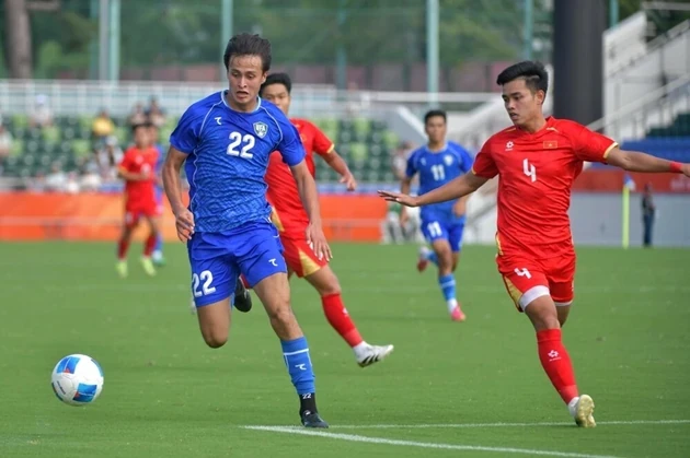 U23 Việt Nam sẽ chạm trán U23 Hàn Quốc sau trận đấu khó khăn với U23 Uzbekistan. Ảnh: UFA