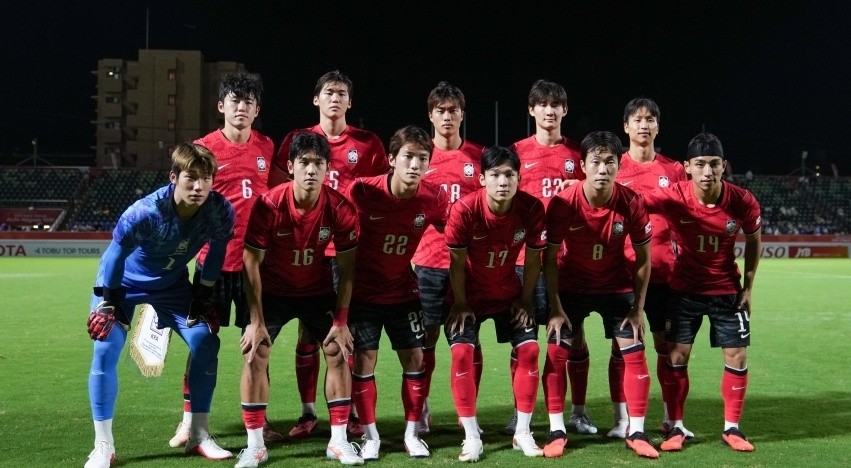 Tuyển U23 Hàn Quốc chạm trán U23 Việt Nam ở tứ kết. Ảnh: Trang chủ LĐBĐ Hàn Quốc.