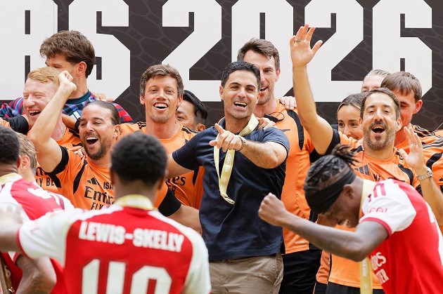 Arteta đã thay đổi văn hóa tịa Arsenal. Ảnh: EPA.