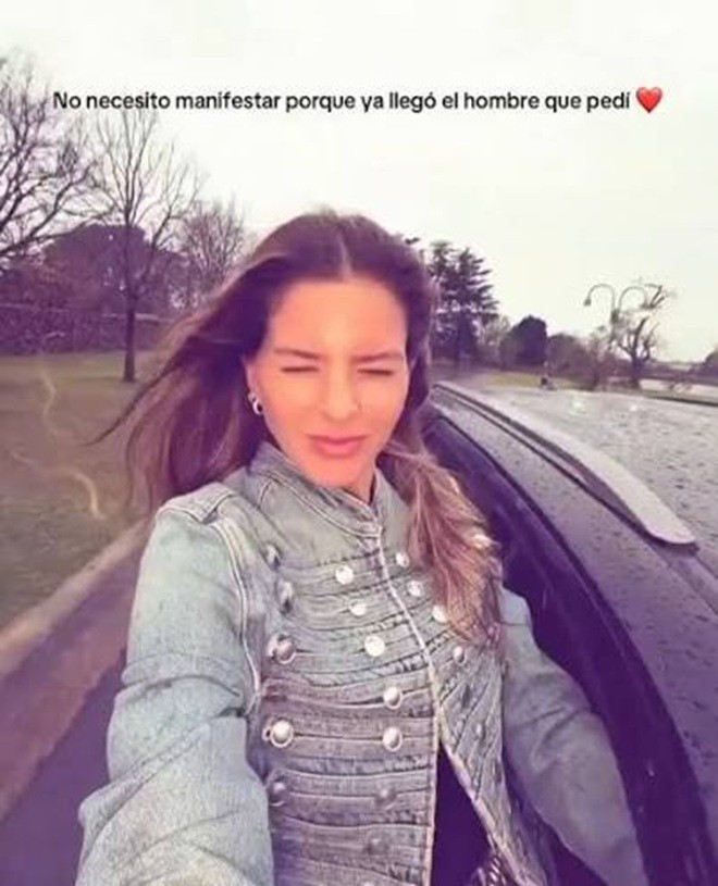 Maria Eugenia Suarez đã đăng đoạn video lên mạng xã hội. Ảnh: Instagram.