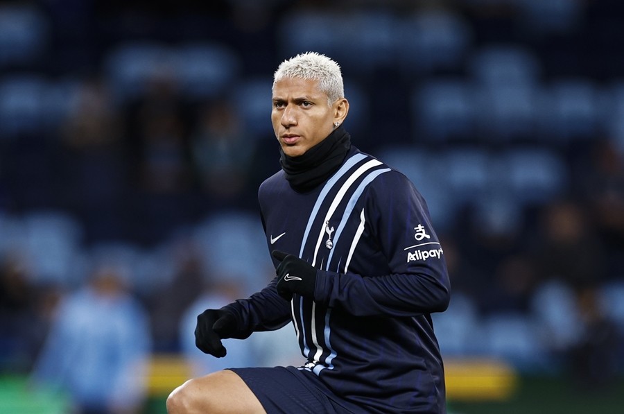 Richarlison được cho nằm trong danh sách thanh lý của Tottenham ở kỳ chuyển nhượng tháng Giêng. Ảnh: EPA/Mark Evans.