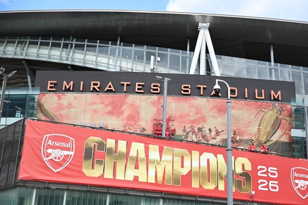 Arsenal muốn nâng cấp sân Emirates để tối ưu hóa nguồn lực. Ảnh: EPA/NEIL HALL
