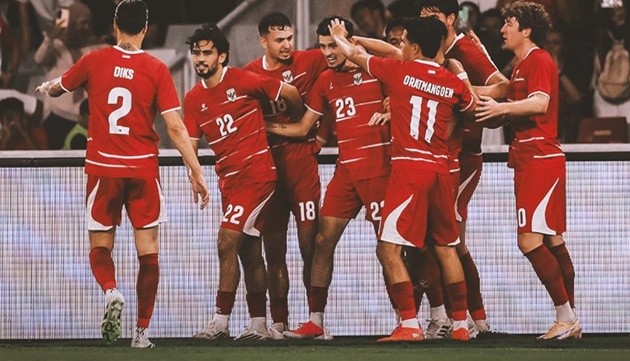 Indonesia tiếp đón Singapore tại trận đầu FIFA ASEAN CUP. (Ảnh: X ĐT Indonesia)