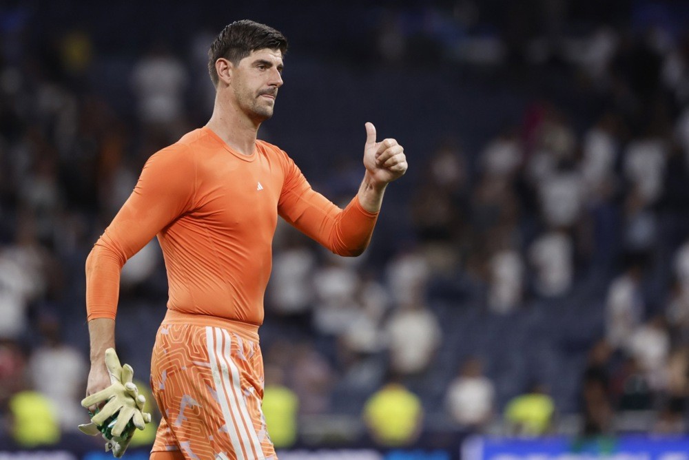 Courtois tự tin vào năng lực của bản thân. Ảnh: EPA IMAGES. 