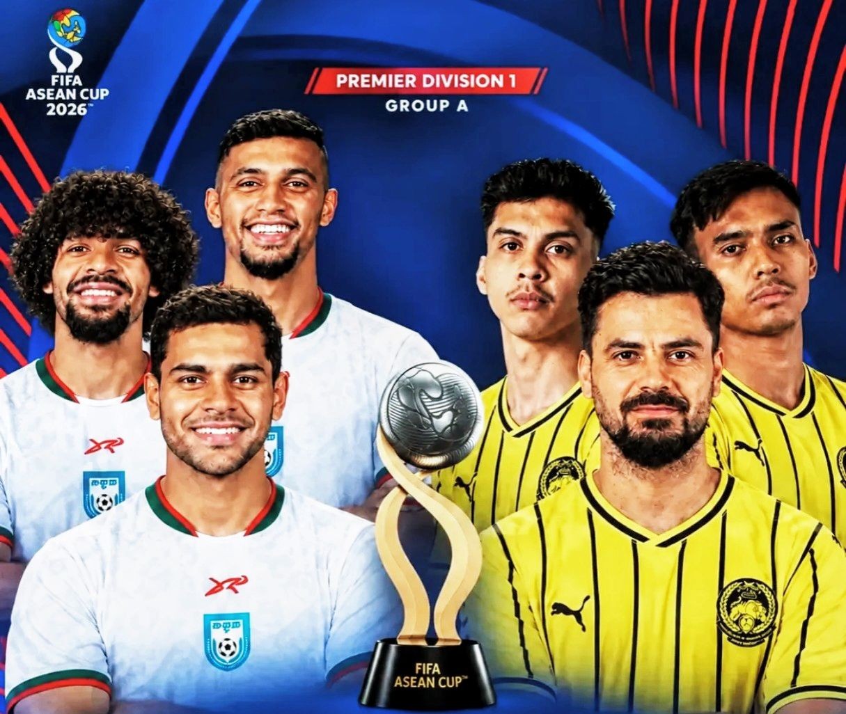 Malaysia sẽ chạm trán Bangladesh ở trận mở màn. Ảnh: ASEAN CUP Fans.