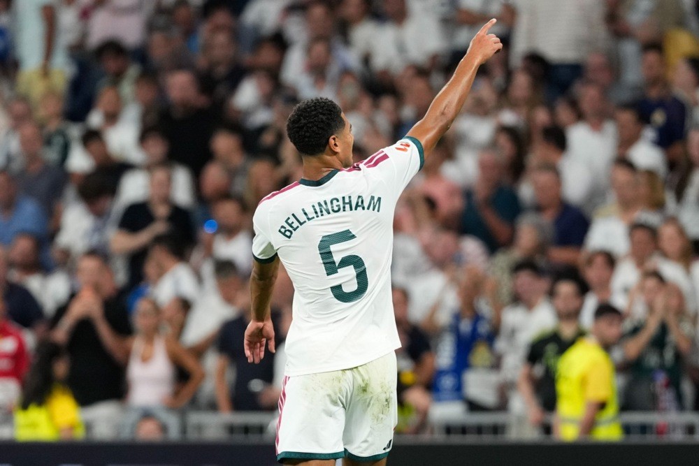 Bellingham là cầu thủ quan trọng bậc nhất trong đội hình Real Madrid hiện tại. Ảnh: EPA IMAGES. 