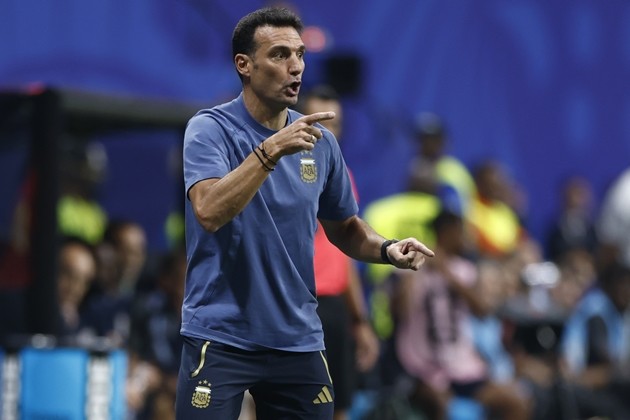 Lionel Scaloni chưa đàm phán gia hạn với tuyển Argentina. Ảnh: EPA/WILL OLIVER