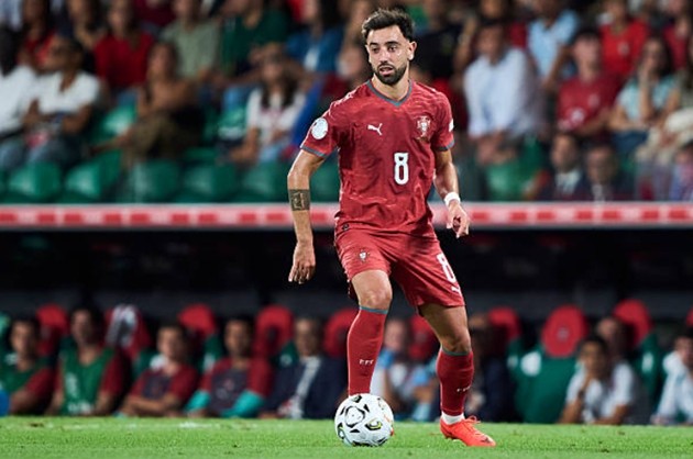 Bruno Fernandes và các đồng đội có chiến thắng tối thiểu trước xứ Wales. Ảnh: