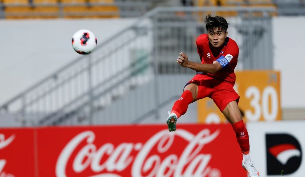 Bounphachan Bounkong ghi bàn đầu tiên trong lịch sử FIFA ASEAN Cup. Ảnh: FIFA.