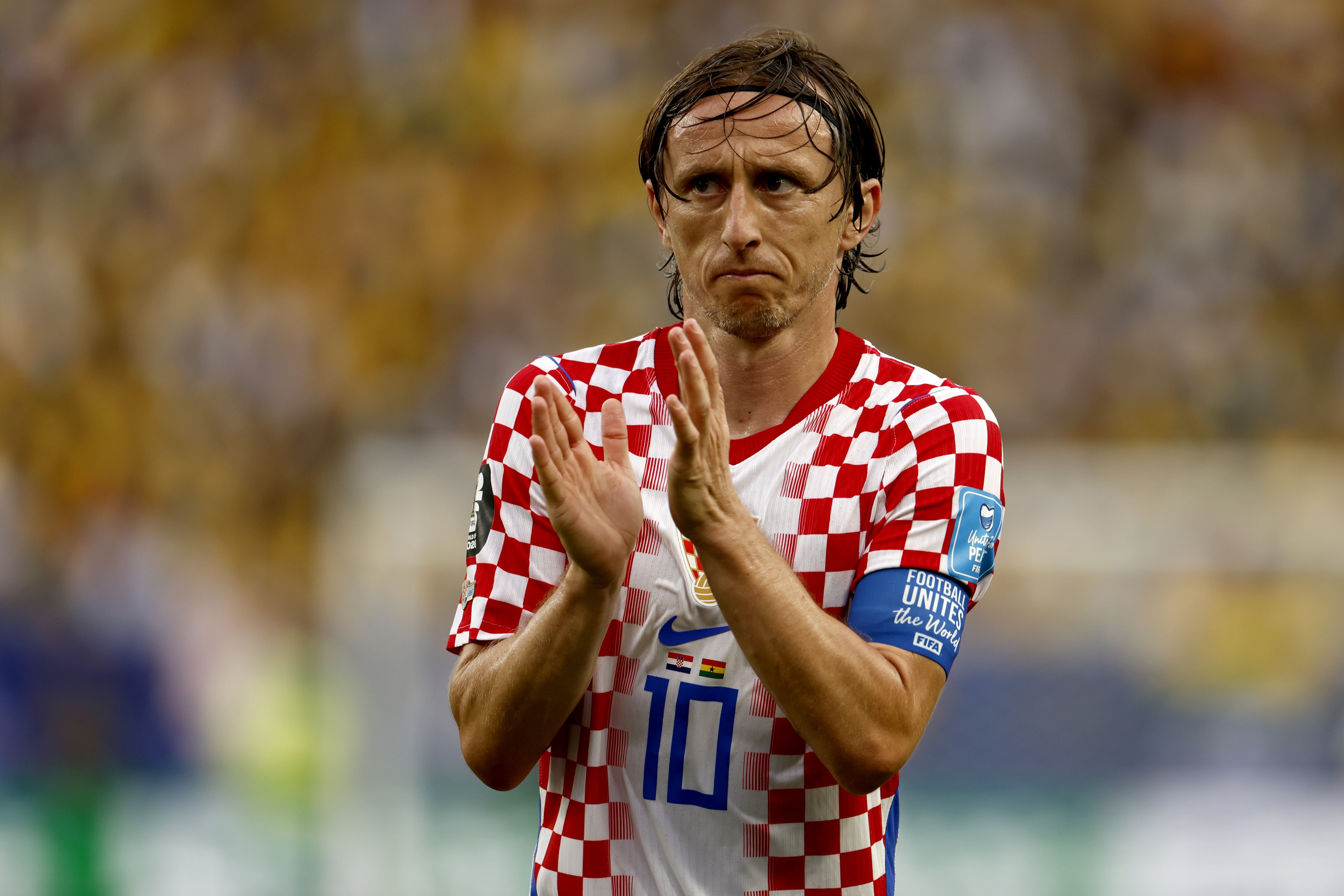 Luka Modric vẫn là ngôi sao đáng chú ý của tuyển Croatia. Ảnh: EPA/WILL OLIVER