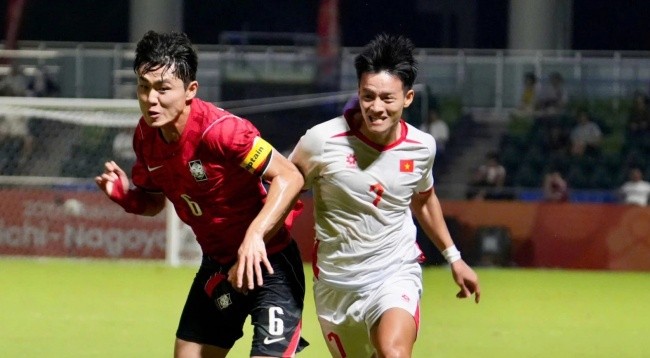 U23 Việt Nam thua 0-4 trước U23 Hàn Quốc. Ảnh: VFF.