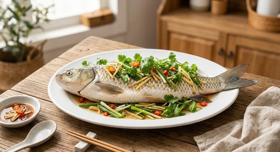 Ưu tiên cách chế biến đơn giản như hấp hoặc hầm có thể giúp kiểm soát lượng dầu mỡ và năng lượng trong món cá.