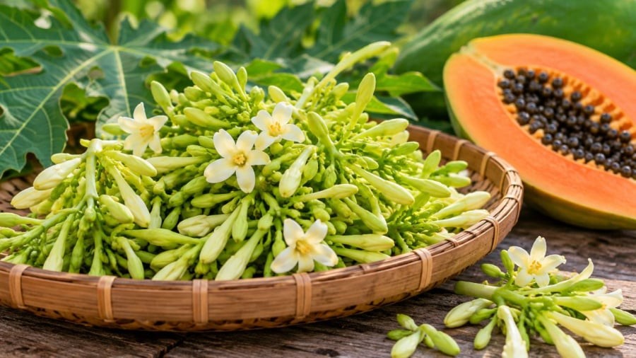 Không phải ai cũng nên dùng hoa đu đủ đực