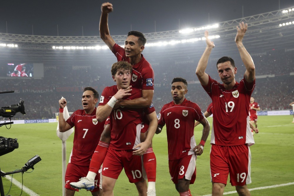 Indonesia là tập thể đáng gờm ở FIFA ASEAN Cup 2026. Ảnh: EPA.