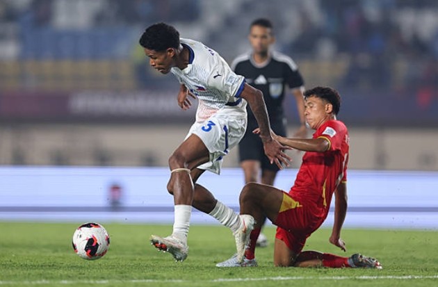 Minh Khoa có màn trình diễn ấn tượng. Ảnh: Pakawich Damrongkiattisak - FIFA/FIFA qua Getty Images