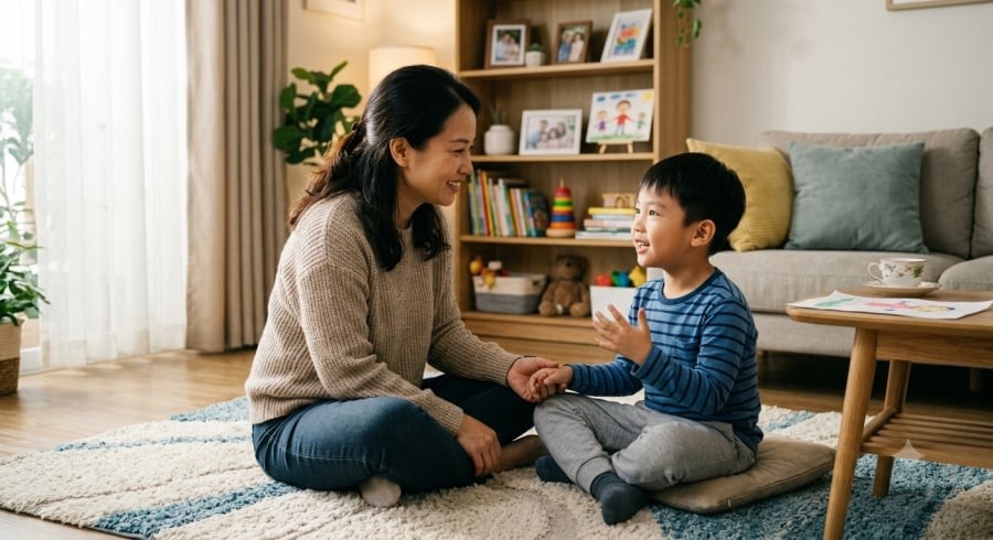 Sự lắng nghe và ổn định trong cách yêu thương có thể giúp trẻ cảm thấy an toàn khi lớn lên.