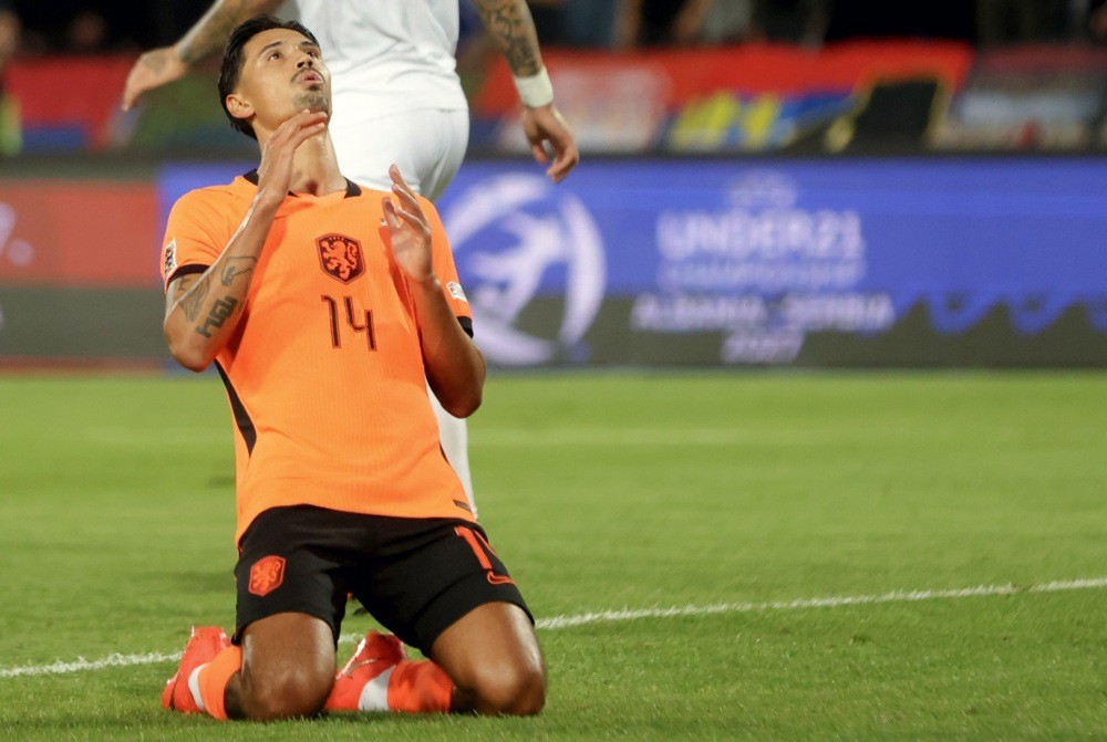 Tijjani Reijnders – 7/10. Reijnders mang đến sự cơ động và khả năng đưa bóng lên phía trước, giúp Hà Lan tìm cách phá vỡ hàng phòng ngự thấp của Serbia. Ảnh: EPA.