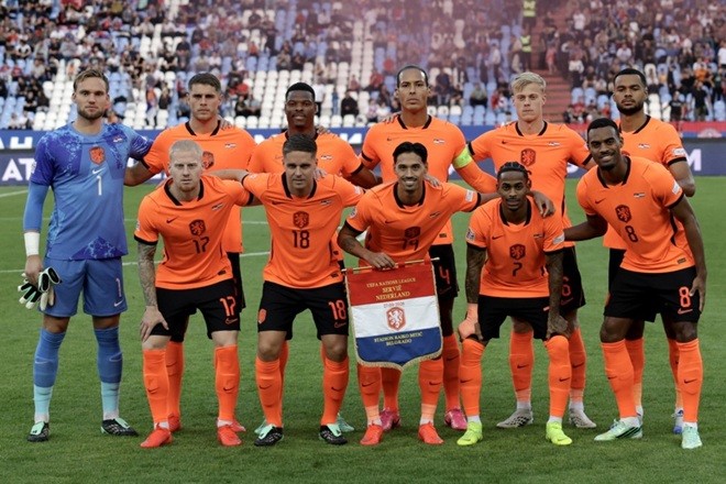 Cody Gakpo – 5/10. Một trận đấu đáng thất vọng đối với tiền đạo Liverpool khi anh phải rời sân vì chấn thương ngay phút 17. Ảnh: EPA.