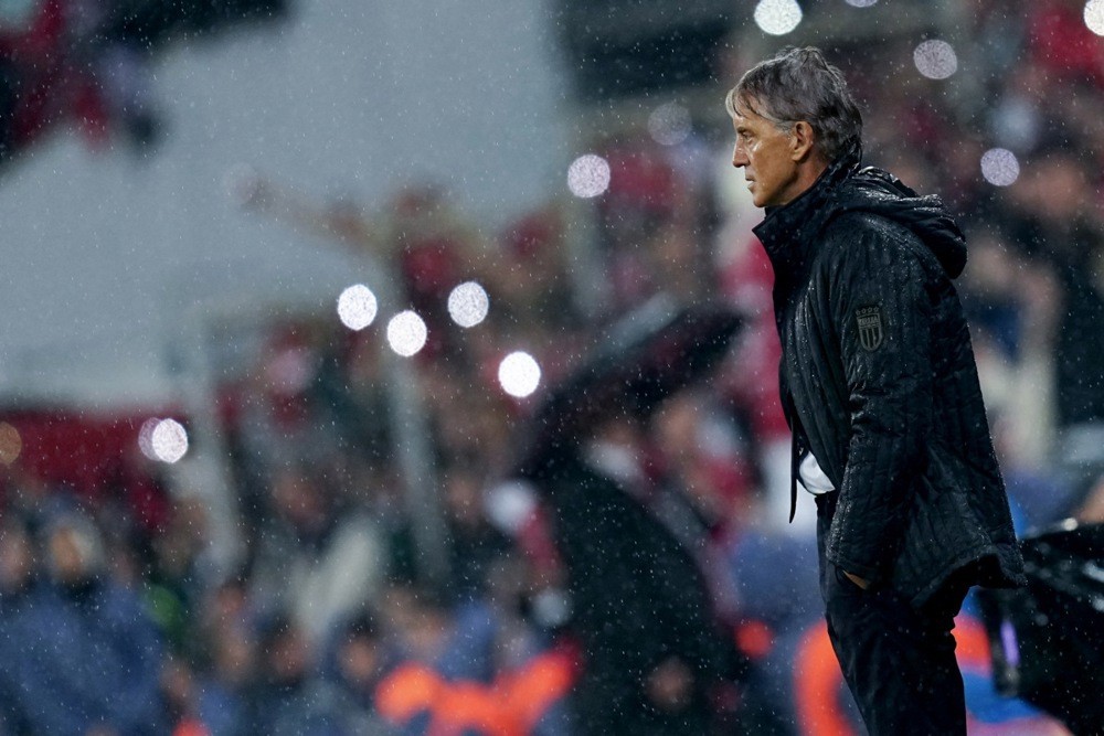 Mancini đã giúp tuyển Ý có chiến thắng đầu tay tại Nations League. Ảnh: EPA/STRINGER.