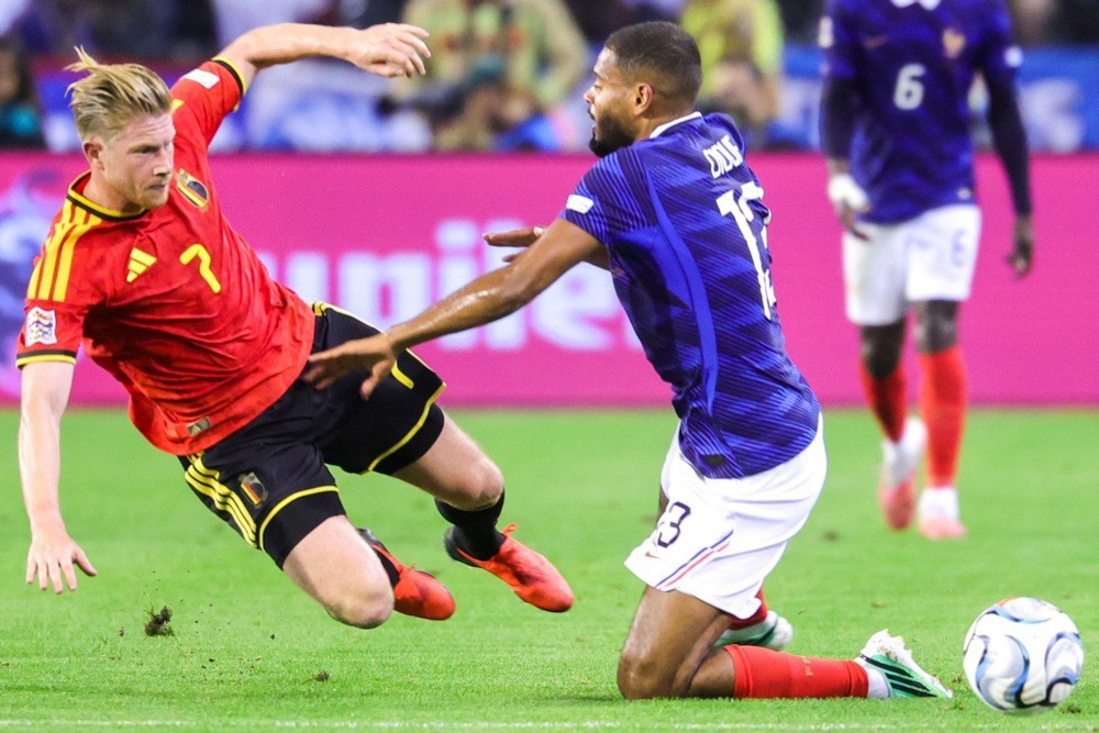 De Bruyne có ngày thi đấu nhạt nhòa. Ảnh: EPA.